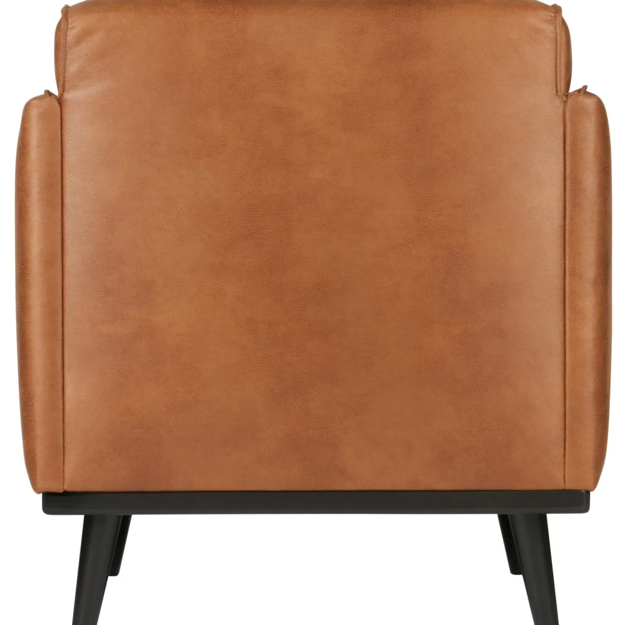 Statement fauteuil met arm ecoleer cognac