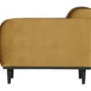 Statement fauteuil met arm velvet honinggeel