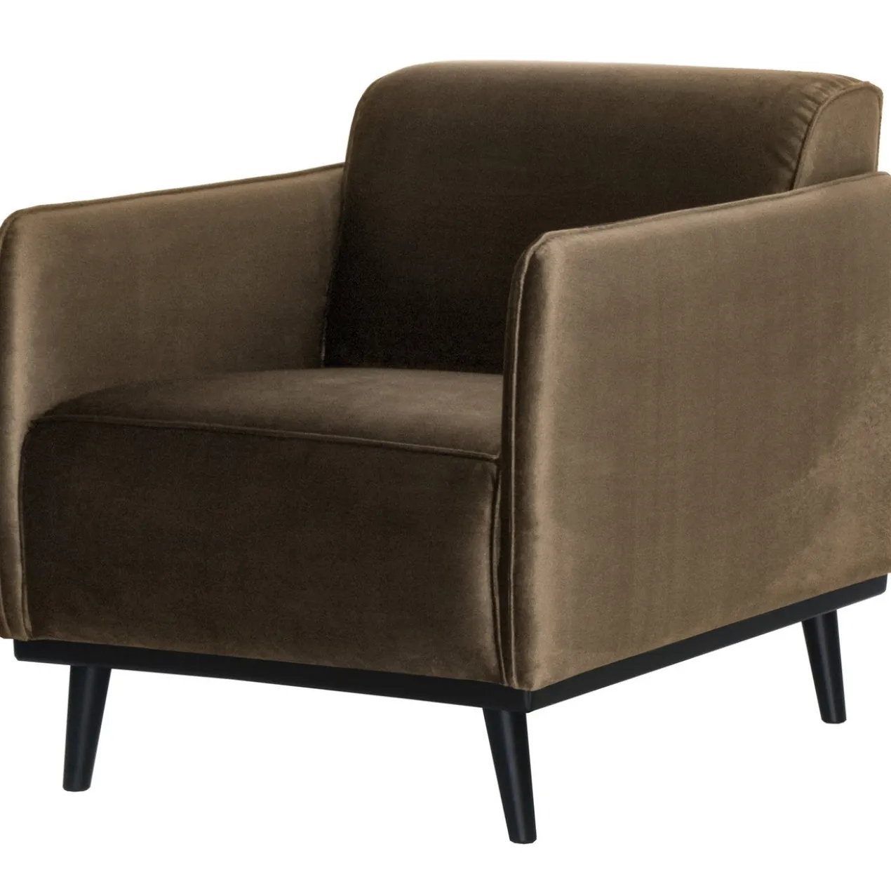 Statement fauteuil met arm velvet taupe