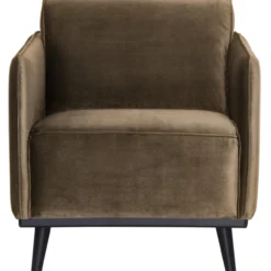 Statement fauteuil met arm velvet taupe