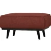 Statement hocker boucle kastanjebruin