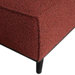 Statement hocker boucle kastanjebruin