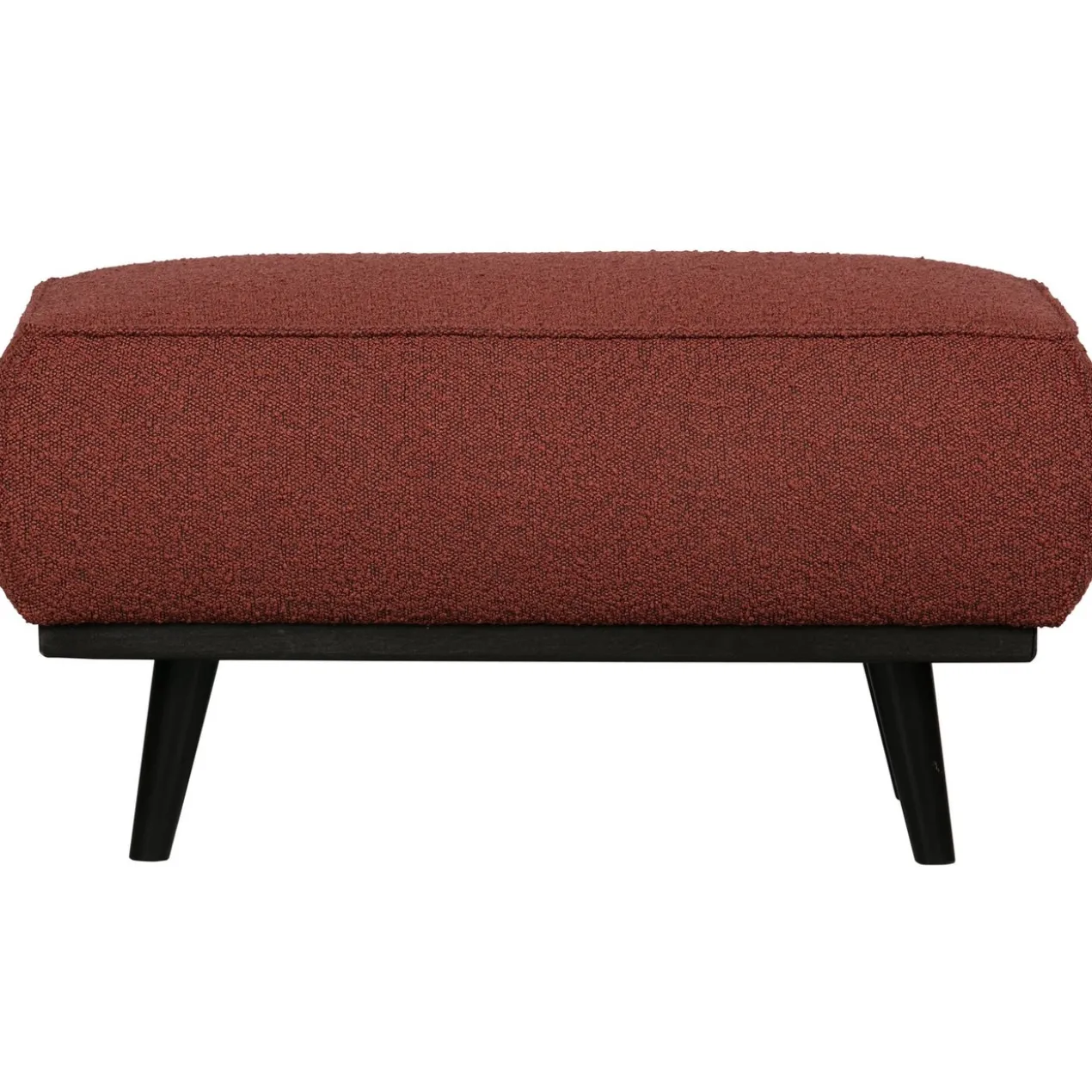 Statement hocker boucle kastanjebruin