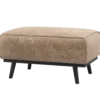 Statement hocker chenille velvet taupe