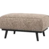 Statement hocker lichtbruin melange