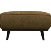 Statement hocker structure velvet brass