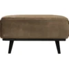 Statement hocker velvet taupe