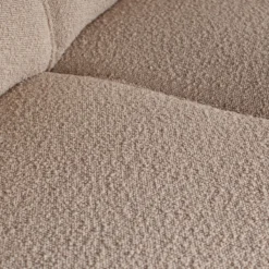 Statement hoekbank links boucle beige