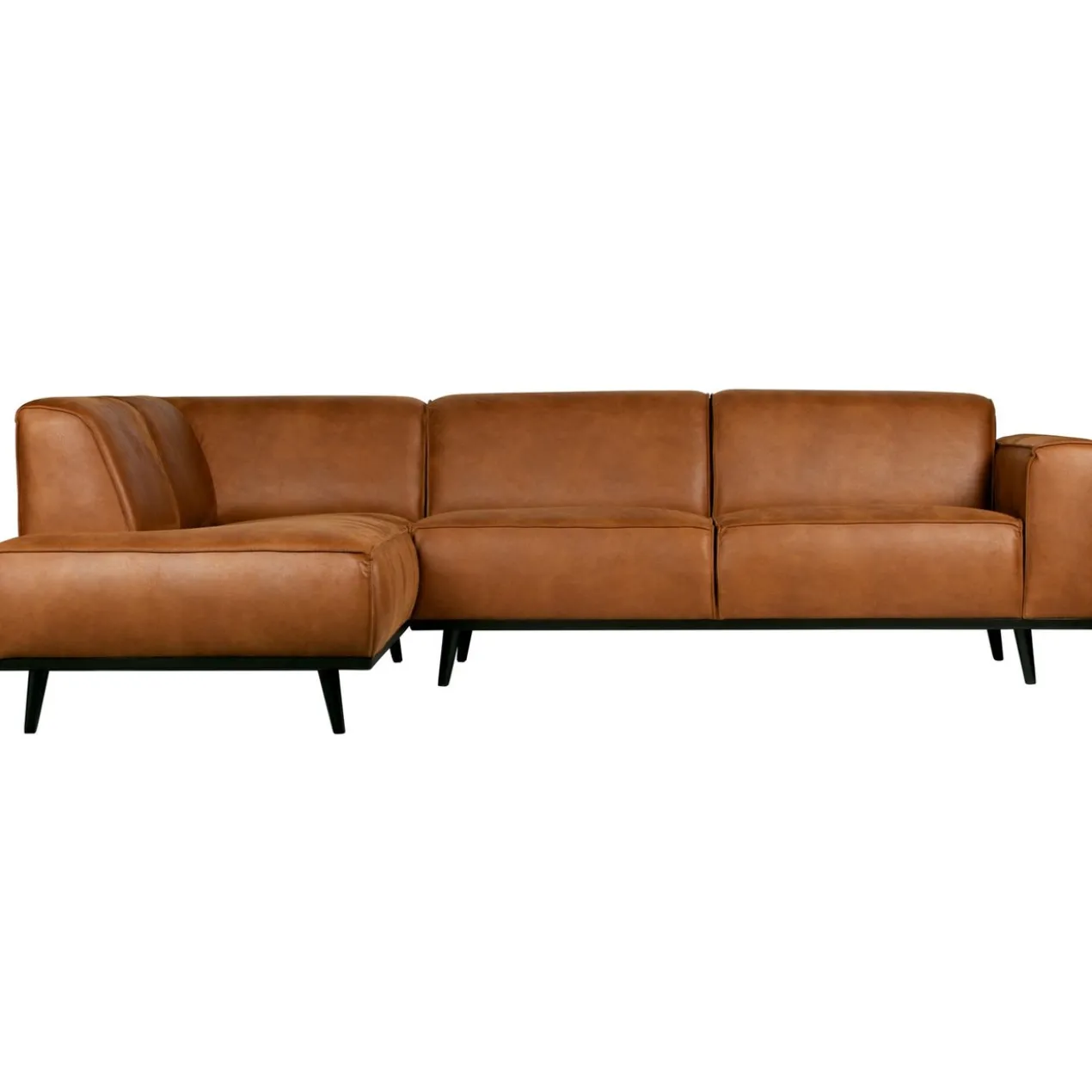 Statement hoekbank links ecoleer cognac