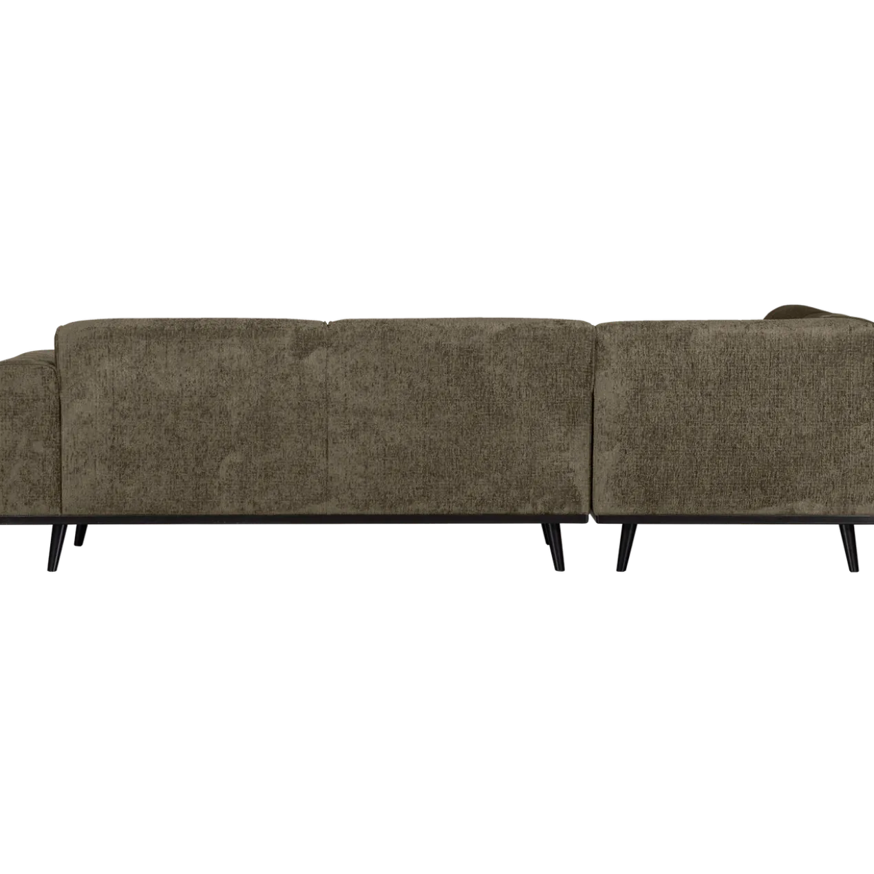 Statement hoekbank links structure velvet bonsai