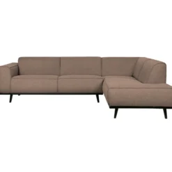 Statement hoekbank rechts boucle nougat