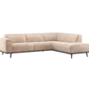 Statement hoekbank rechts chenille velvet naturel