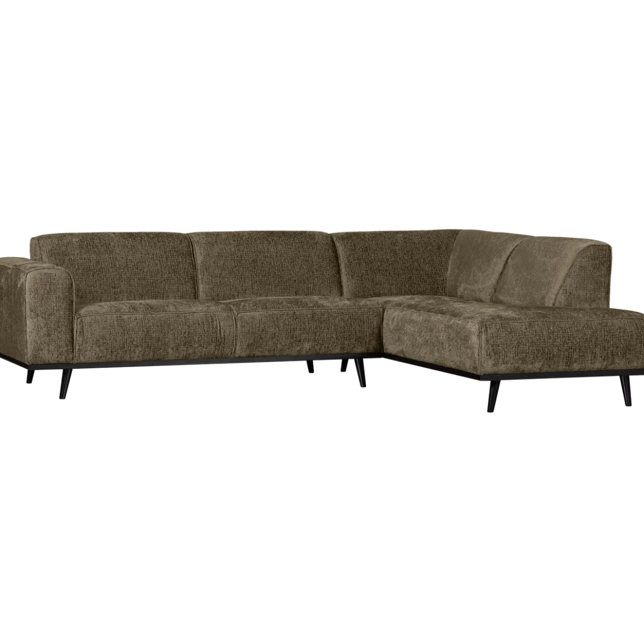 Statement hoekbank rechts structure velvet bonsai
