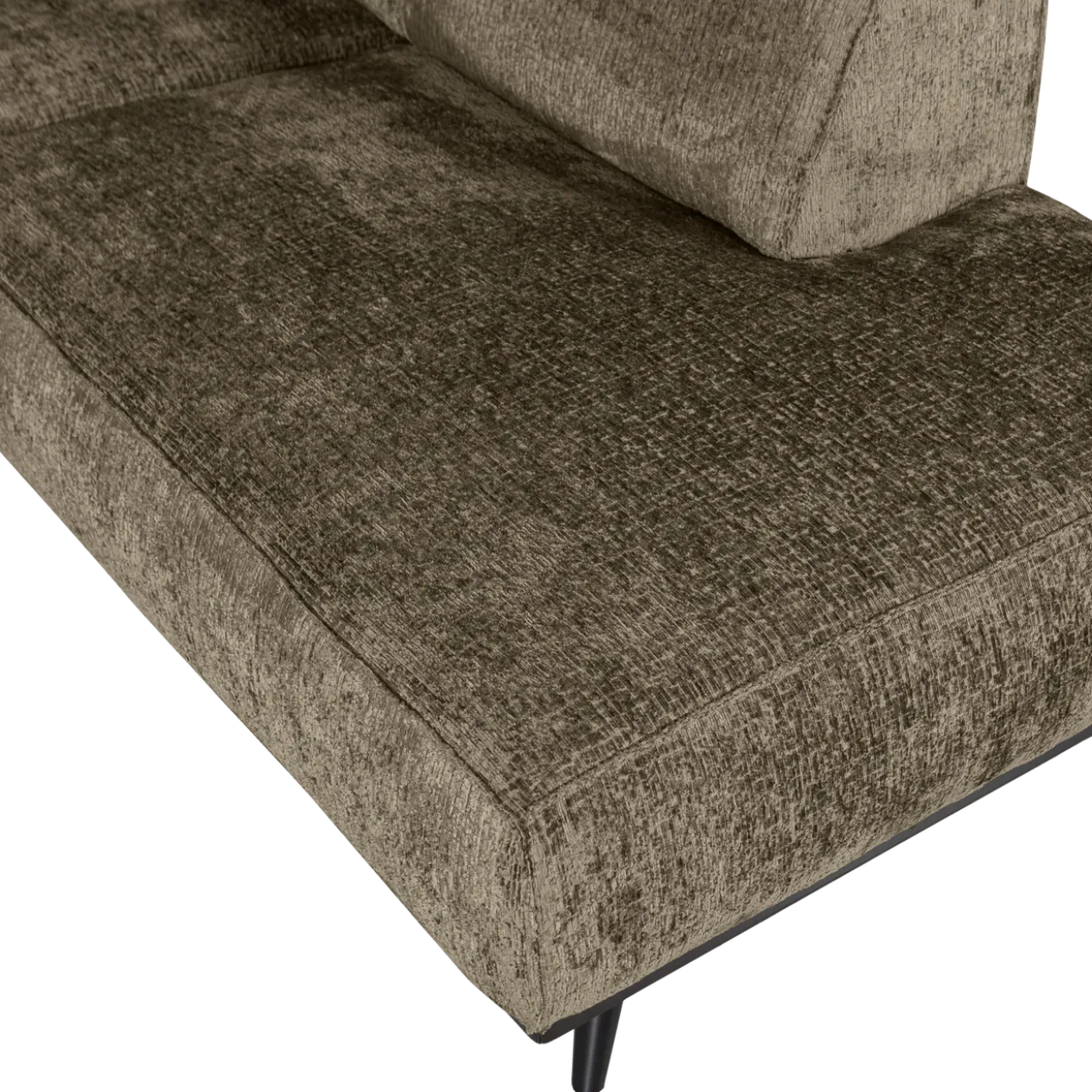 Statement hoekbank rechts structure velvet bonsai