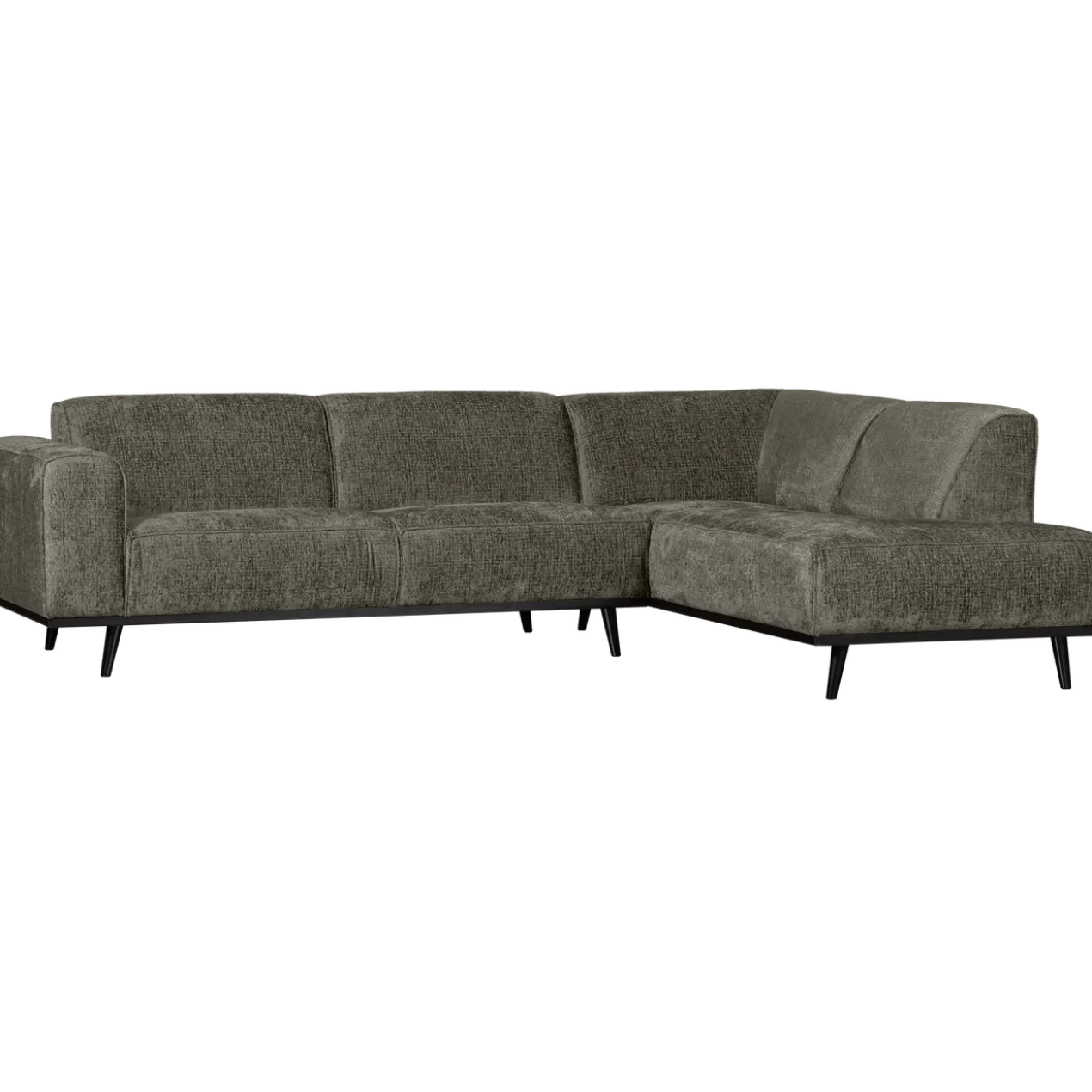 Statement hoekbank rechts structure velvet frost