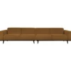 Statement xl 4-zits bank 372 cm boucle botergeel