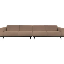Statement xl 4-zits bank 372 cm boucle nougat