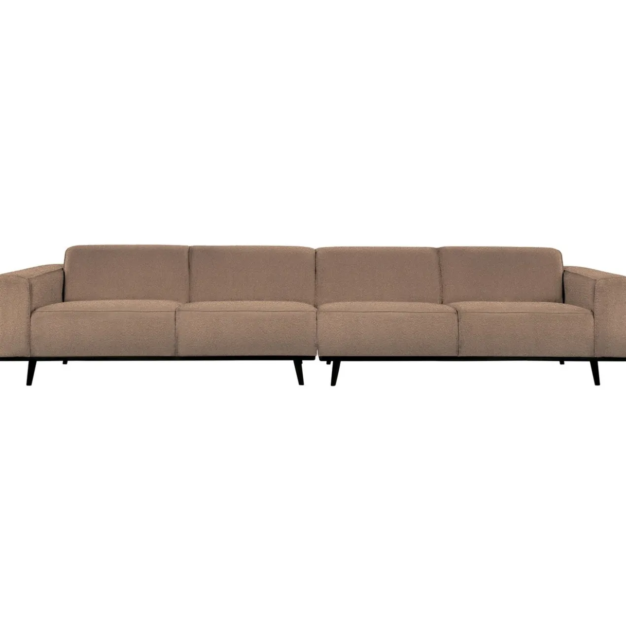 Statement xl 4-zits bank 372 cm boucle nougat