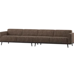 Statement xl 4-zits bank 372 cm bruin melange