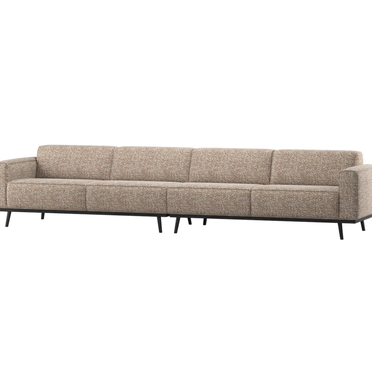 Statement xl 4-zits bank 372 cm lichtbruin melange