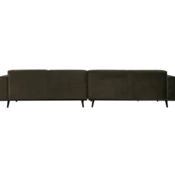 Statement xl 4-zits bank 372 cm velvet warmgroen