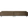 Statement xl 4-zits bank 372 cm velvet taupe