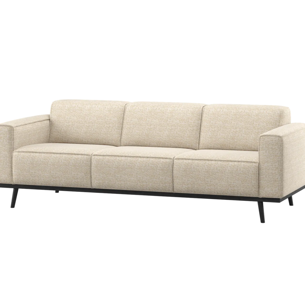Statement 3-zits bank 230 cm beige melange
