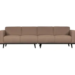 Statement 4-zits bank 280 cm boucle nougat
