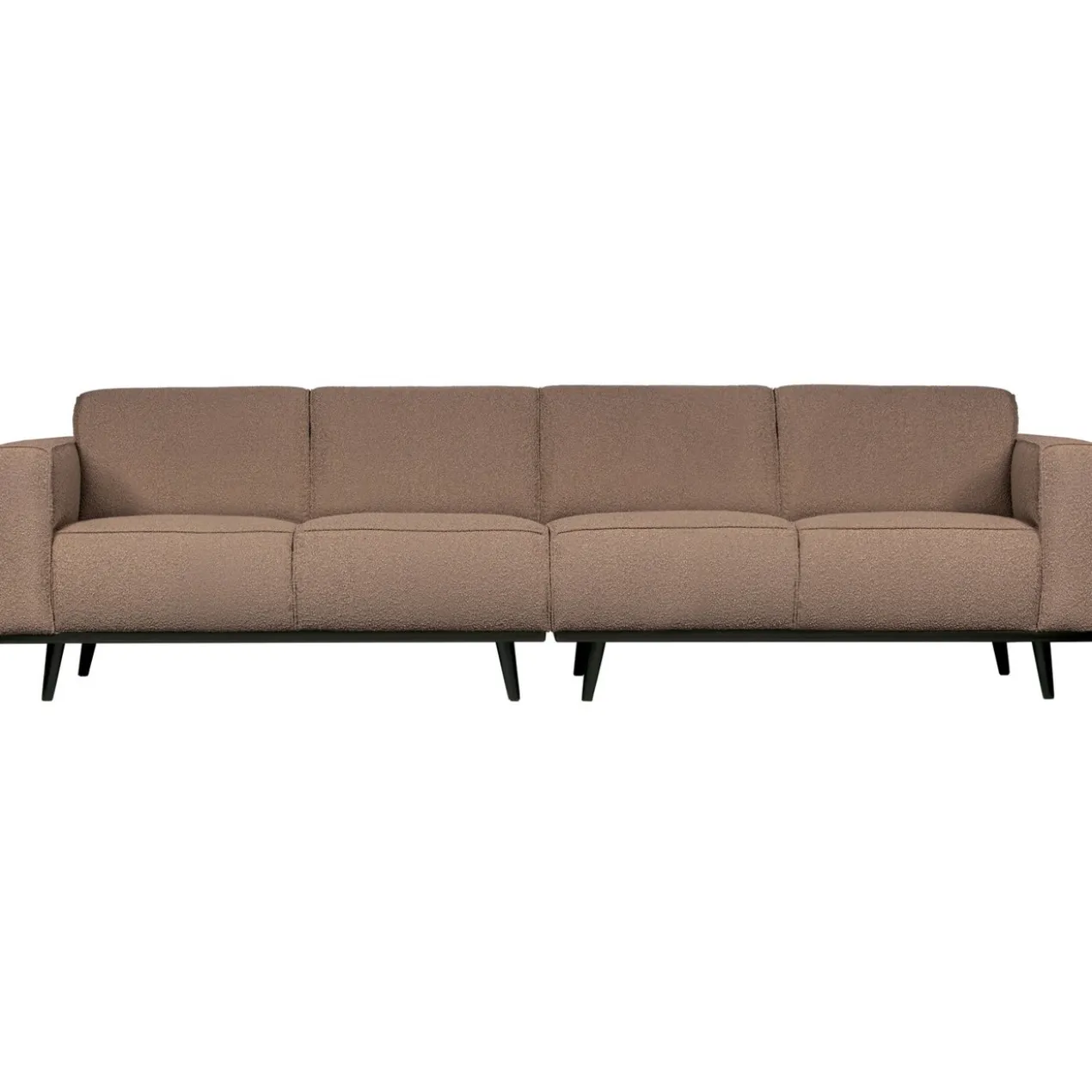 Statement 4-zits bank 280 cm boucle nougat