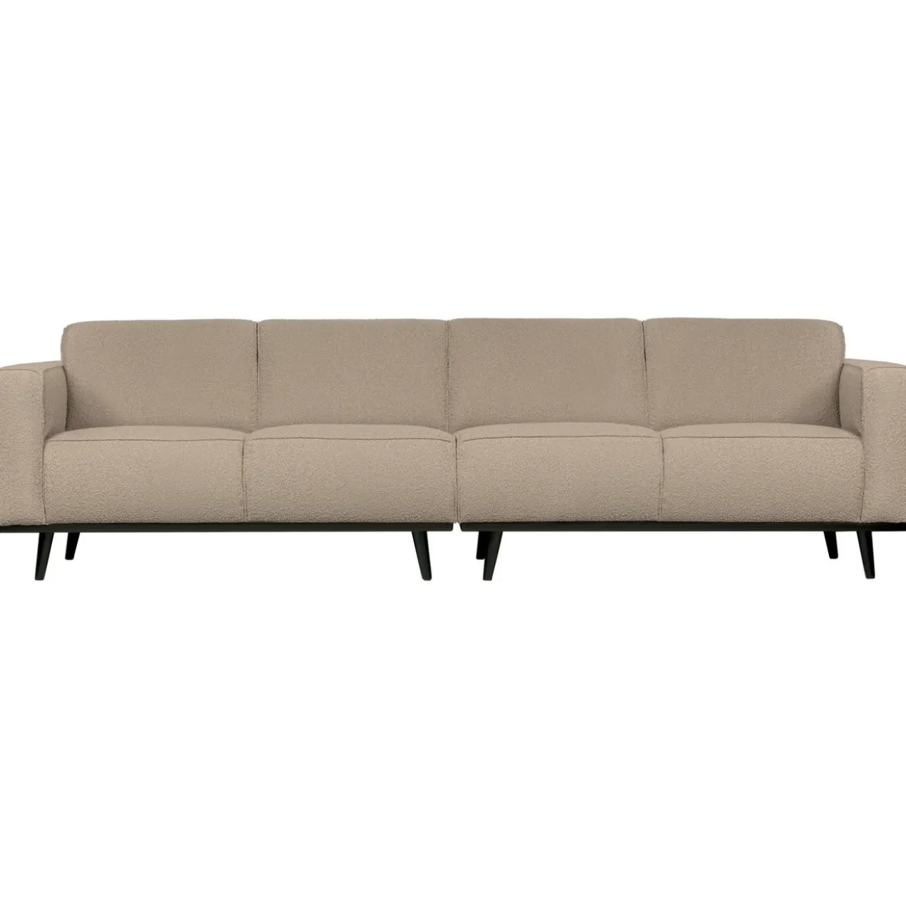 Statement 4-zits bank 280 cm boucle beige