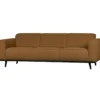 Statement 3-zits bank 230 cm boucle botergeel