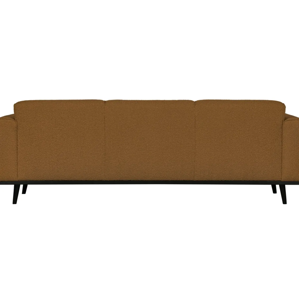 Statement 3-zits bank 230 cm boucle botergeel