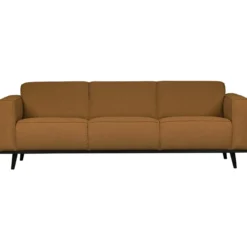 Statement 3-zits bank 230 cm boucle botergeel