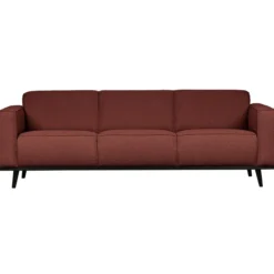 Statement 3-zits bank 230 cm boucle kastanjebruin
