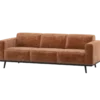 Statement 3-zits bank 230 cm chenille velvet terra