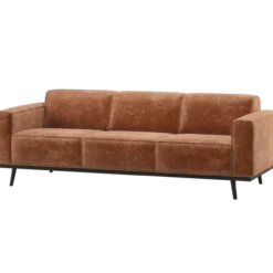 Statement 3-zits bank 230 cm chenille velvet terra