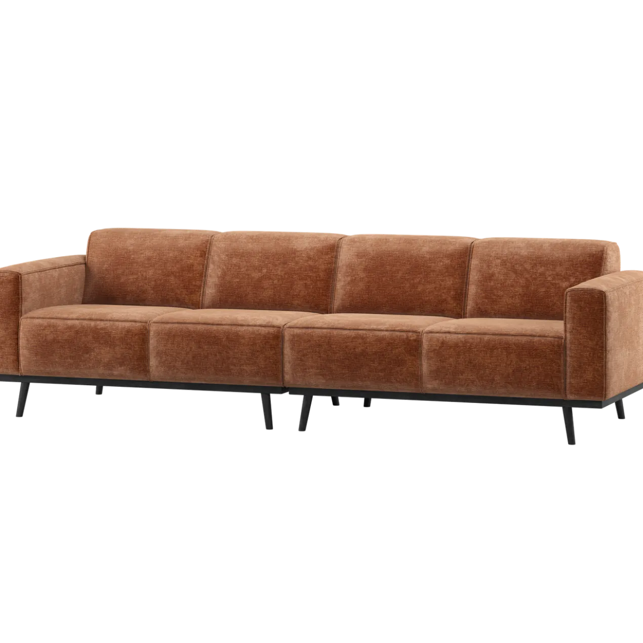 Statement 4-zits bank 280 cm chenille velvet terra