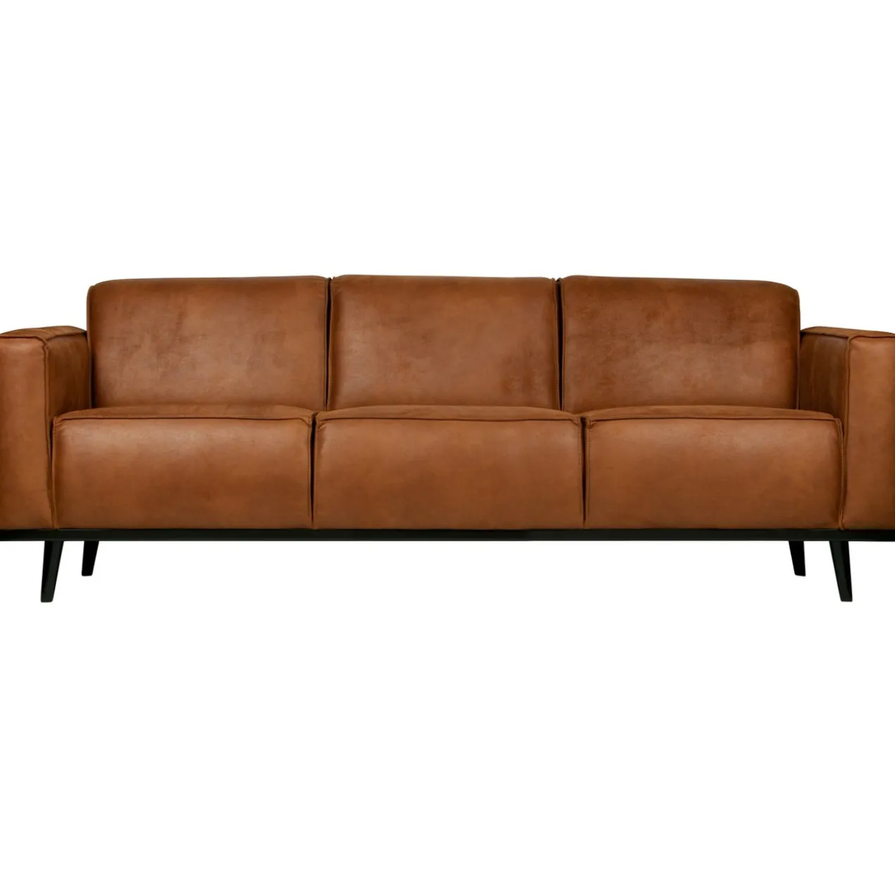 Statement 3-zits bank 230 cm ecoleer cognac
