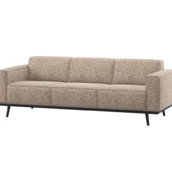 Statement 3-zits bank 230 cm lichtbruin melange