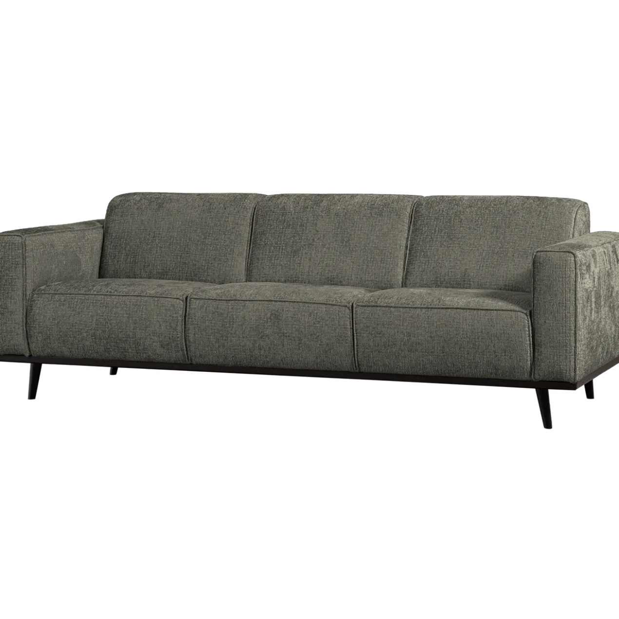 Statement 3-zits bank 230 cm structure velvet frost