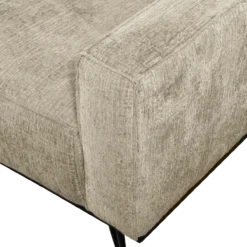Statement 3-zits bank 230 cm structure velvet wheatfield