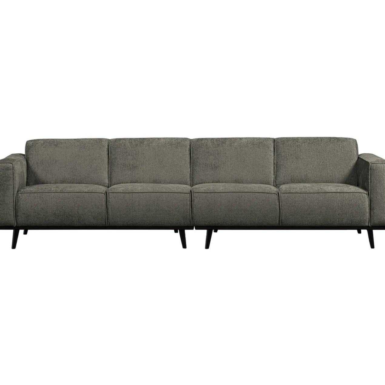Statement 4-zits bank 280 cm structure velvet frost