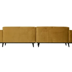 Statement 4-zits bank 280 cm velvet honinggeel