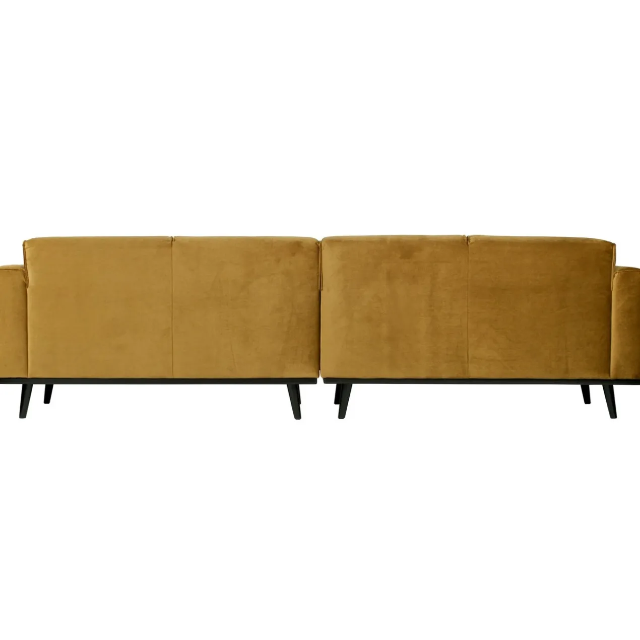 Statement 4-zits bank 280 cm velvet honinggeel