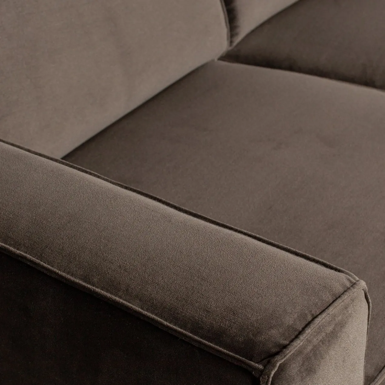 Statement 3-zits bank 230 cm velvet warmgroen
