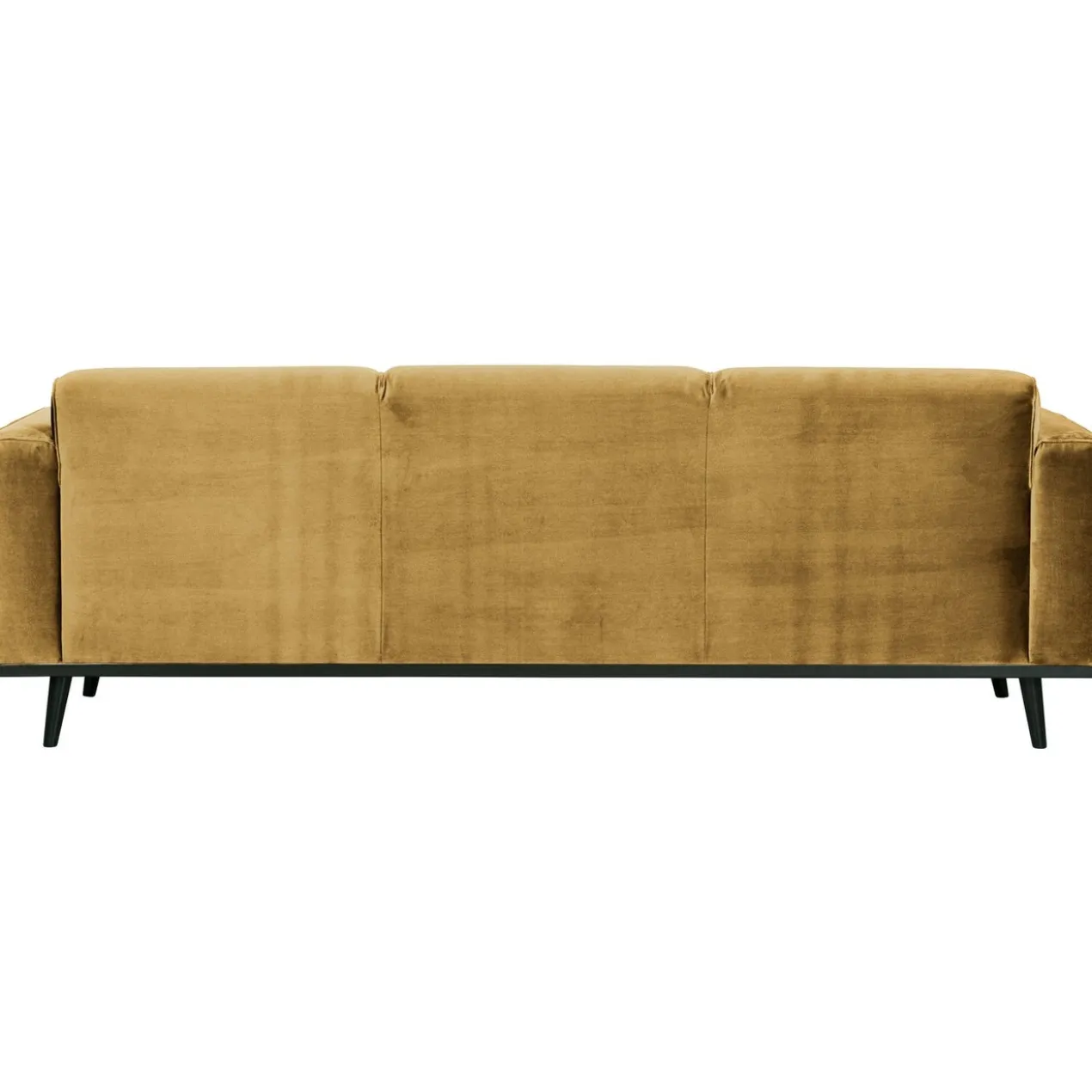 Statement 3-zits bank 230 cm velvet honinggeel