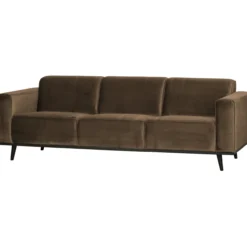 Statement 3-zits bank 230 cm velvet taupe