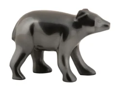 Statue Bear metal gun metal