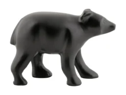Statue Bear metal matt black