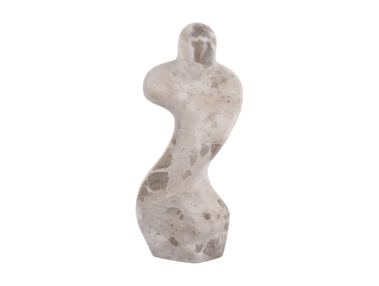 Statue Female abstract marble brown